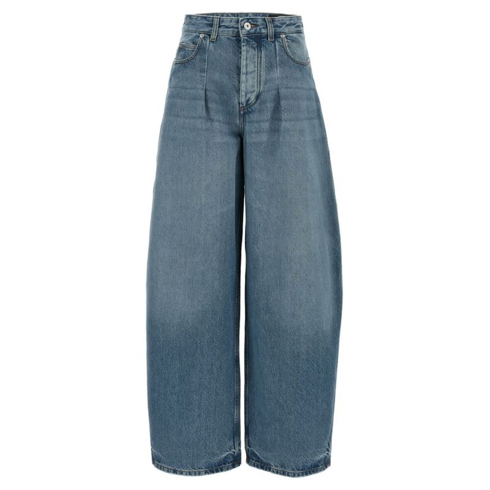 Jacquemus Blue Cotton High-Waisted Women's Jean